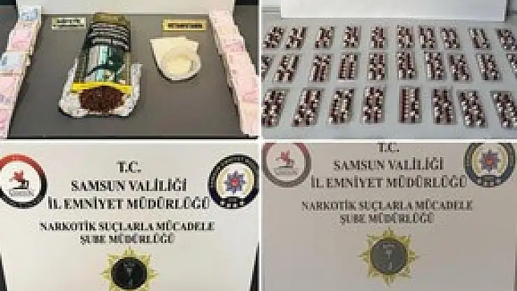 Samsun'da uyuşturucu operasyonu: 5 gözaltı
