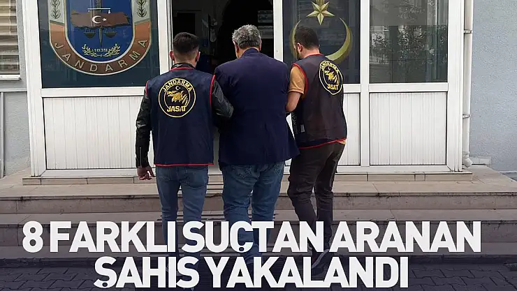 8 farklı suçtan aranan şahıs yakalandı