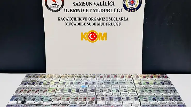 İş yerinde yapılan aramada elektronik sigara ele geçirildi