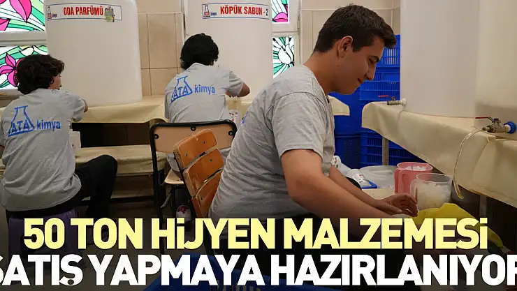 50 ton hijyen malzemesi, satış yapmaya hazırlanıyor