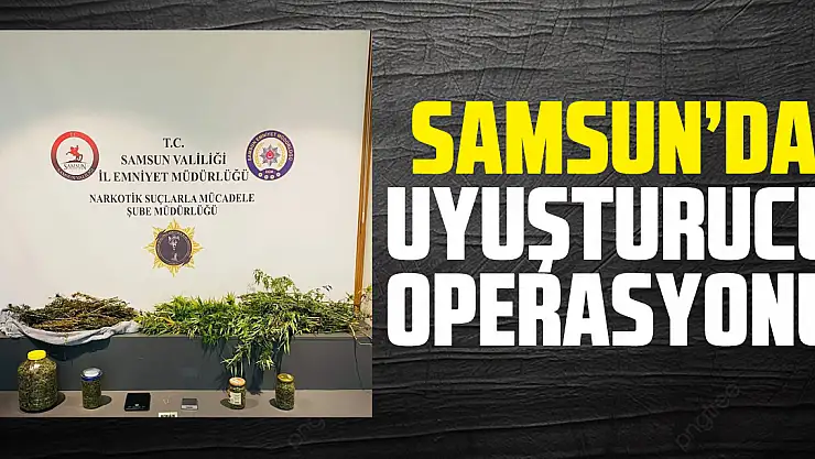 Samsun'da Uyuşturucu Operasyonu