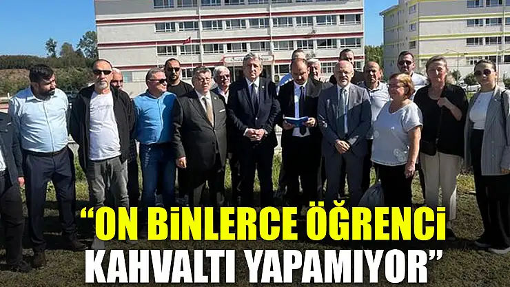 'On binlerce öğrenci kahvaltı yapamıyor'