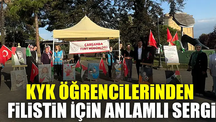 KYK Öğrencilerinden Filistin İçin Anlamlı Sergi