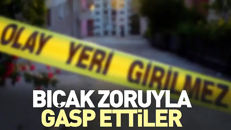 Bıçak zoruyla gasp ettiler