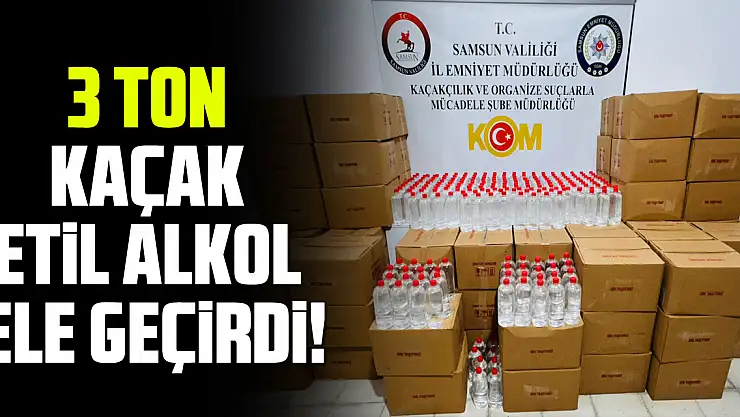 3 Ton Kaçak Etil Alkol Ele Geçirdi!