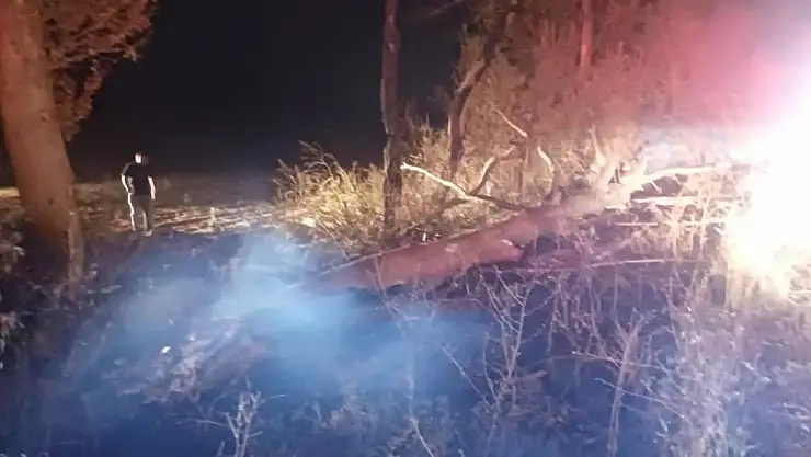 Çorum'da anız yangını