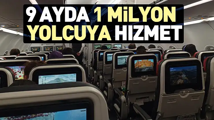 9 ayda 1 milyon yolcuya hizmet