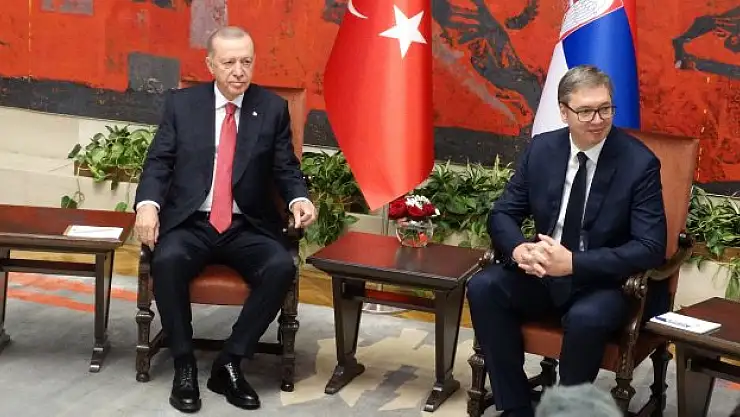 Cumhurbaşkanı Erdoğan  Vucic ile görüştü