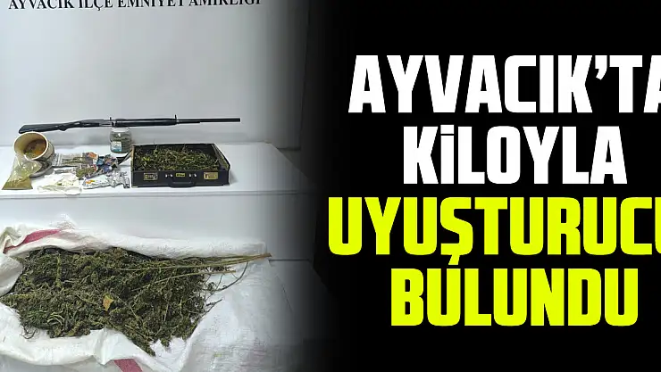 Ayvacık'ta Kiloyla Uyuşturucu Bulundu