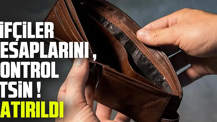 ÇİFÇİLER HESAPLARINI KONTROL ETSİN ! YATIRILDI