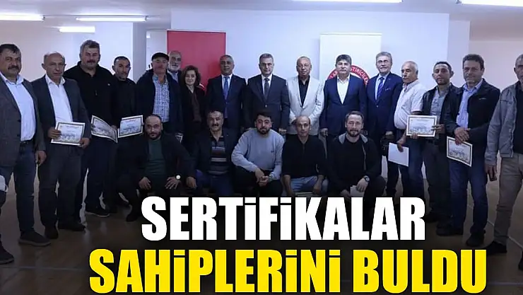 SERTİFİKALARI SAHİPLERİNİ BULDU
