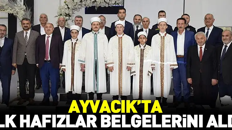 Ayvacık'ta ilk hafızlar belgelerini aldı