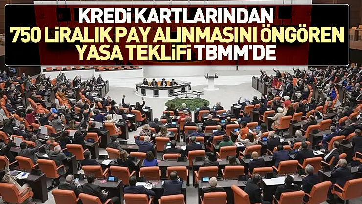 Kredi kartlarından 750 liralık pay alınmasını öngören yasa teklifi TBMM'de