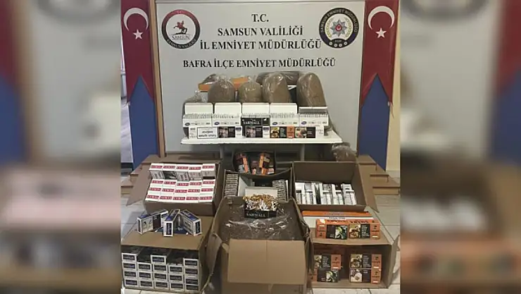Kaçak tütün ve makaron ele geçirildi