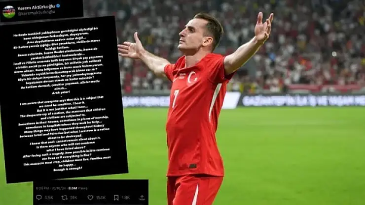 Kerem Aktürkoğlu'nun tepkisi dikkat çekti