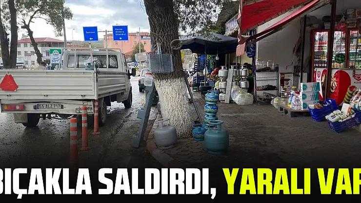 Bıçakla saldırdı, Yaralı var