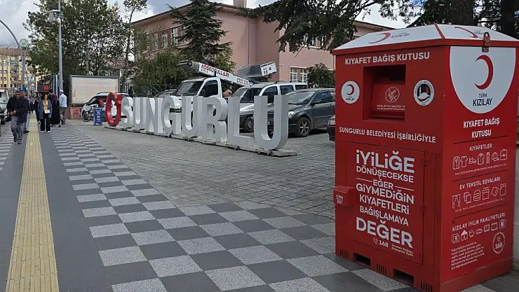 kıyafet kumbaraları yerleştirilmeye başlandı