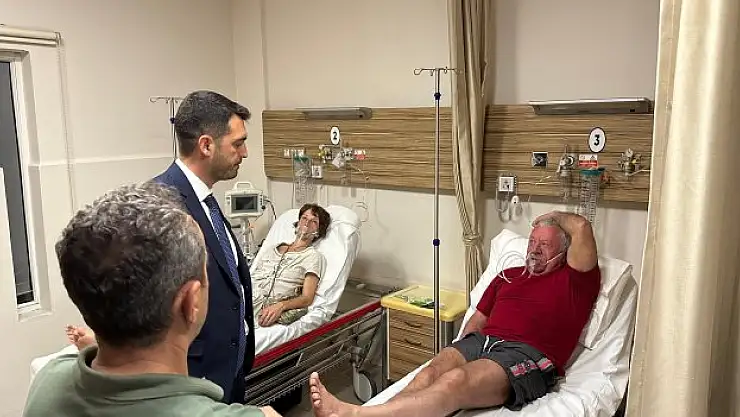 Turistlere geçmiş olsun ziyareti