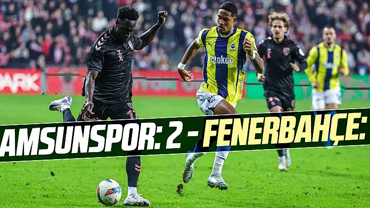 Samsunspor: 2 - Fenerbahçe: 2