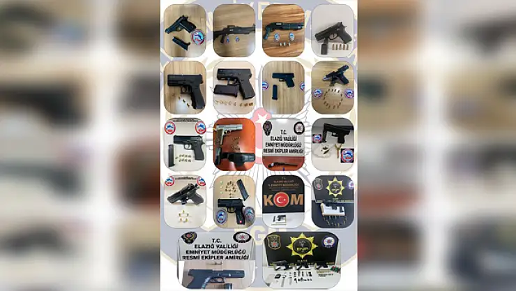 25 adet ruhsatsız tabanca ele geçirildi