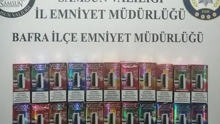 Kaçak elektronik sigara ele geçirildi