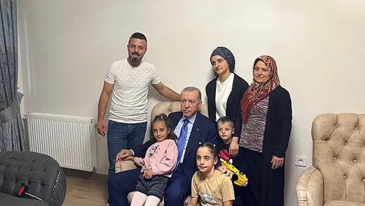 Yeni yuvasına kavuşan aileye ziyaret