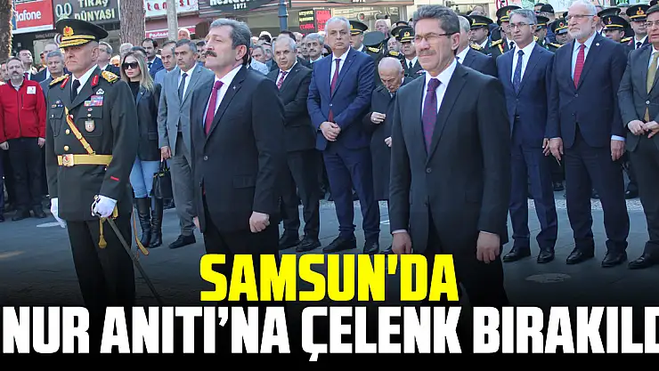 Samsun'da Onur Anıtı'na Çelenk Bırakıldı