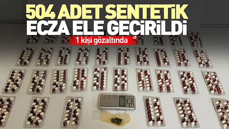 Samsun'da 504 adet sentetik ecza ele geçirildi