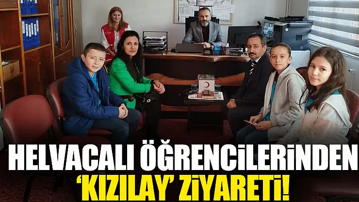 Helvacalı Öğrencilerinden 'Kızılay' Ziyareti!