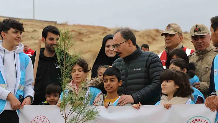 Siirt'te 2 bin 500 fidan toprakla buluştu