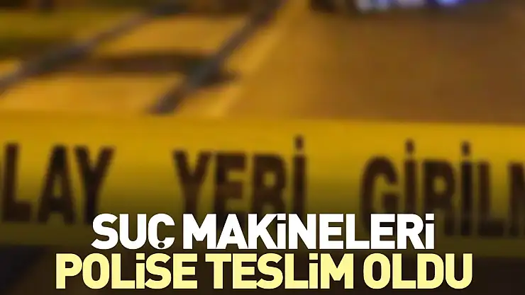 Suç makineleri polise teslim
