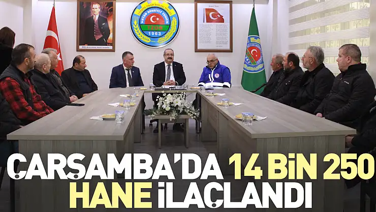 Çarşamba'da 14.250 Hane ilaçlandı