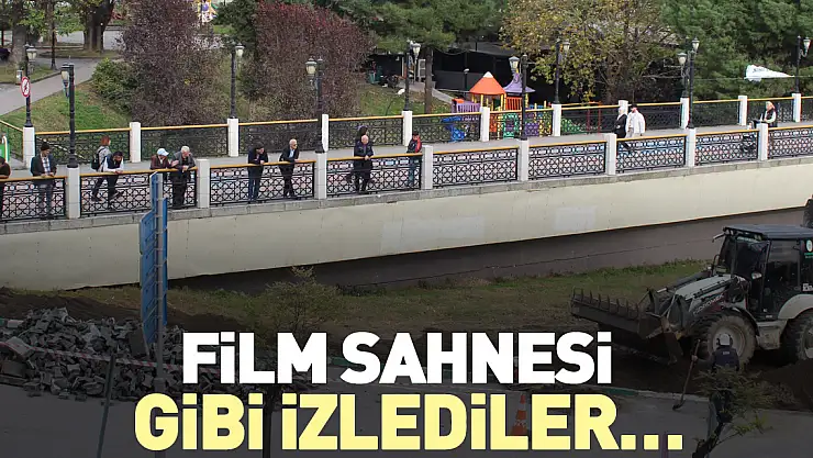 Film sahnesi gibi izlediler…