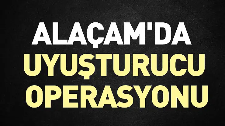 Alaçam'da uyuşturucu operasyonu