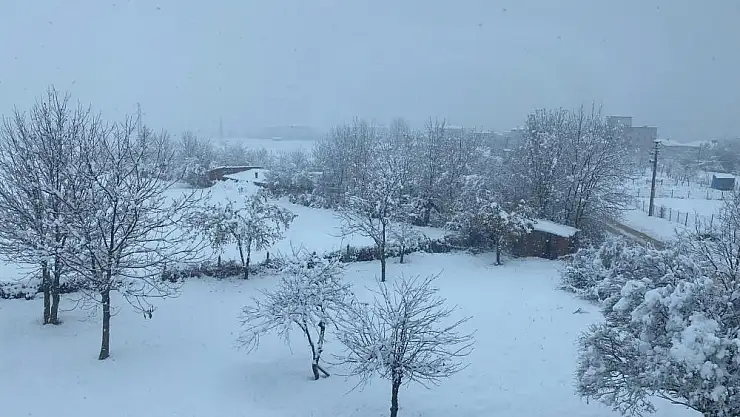 Kavak, beyaz gelinliğini giydi