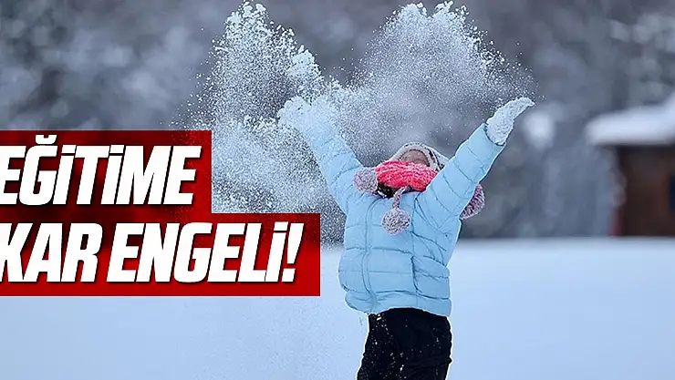 Birçok ilde eğitime 1 gün ara verildi