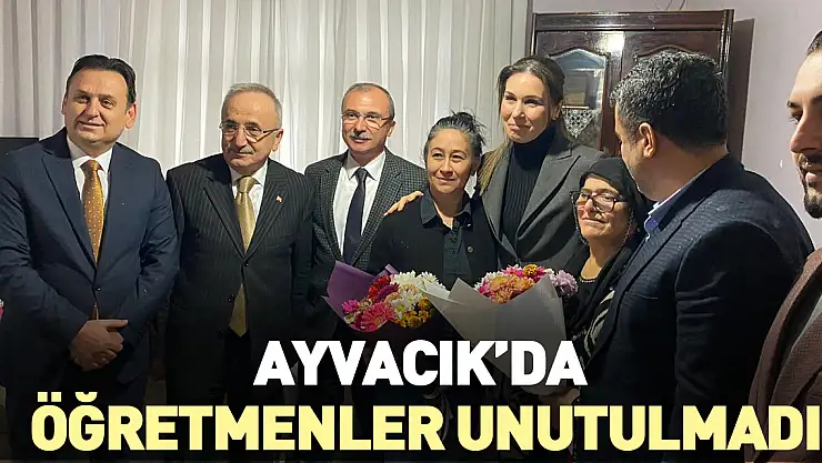Ayvacık'da Öğretmenler Unutulmadı