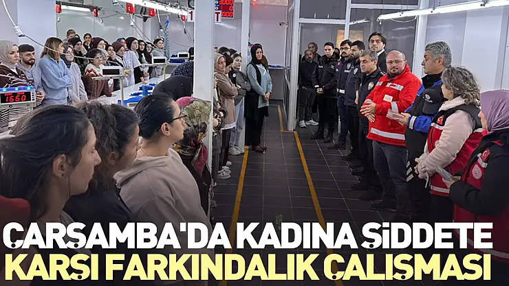 Çarşamba'da Kadına Şiddete Karşı Farkındalık Çalışması