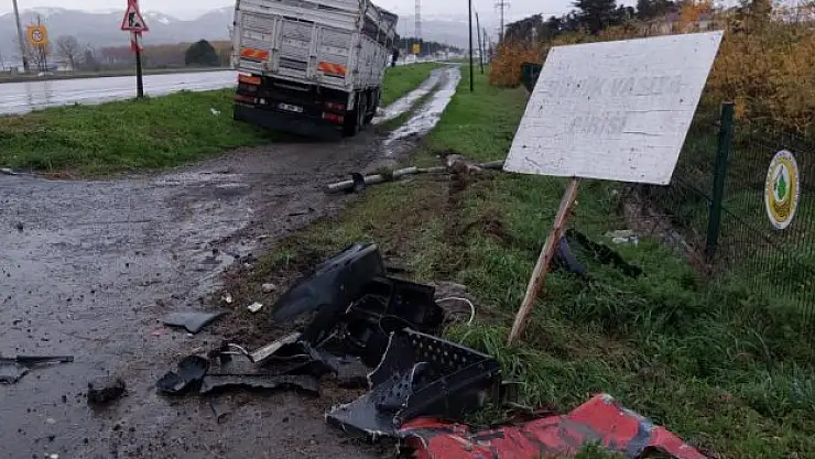 SAGİMAD Kavşağı'nda trafik kazası