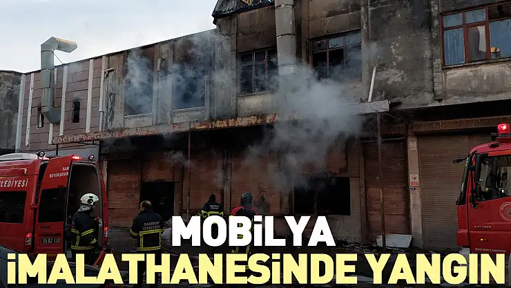 Mobilya imalathanesinde yangın
