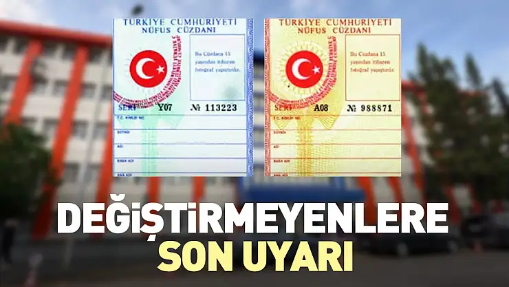 Değiştirmeyenlere son uyarı