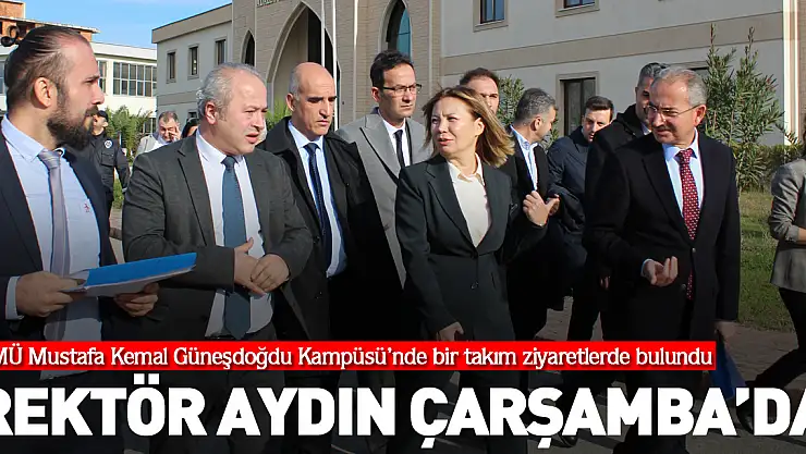 OMÜ Rektörü Fatma Aydın Çarşamba'da