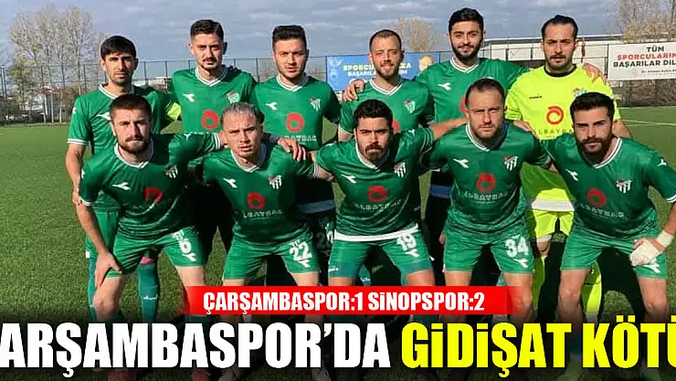 ÇARŞAMBASPOR'DA GİDİŞAT KÖTÜ!