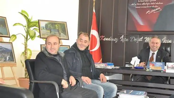 Başkan Belur' a Gurbetçi ziyaret ve desteği