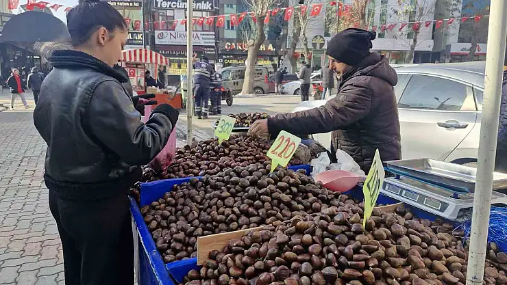 Kış mevsiminin vazgeçilmezi kestane yoğun talep görüyor