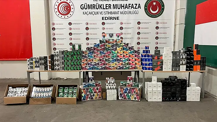 16 bin 500 kaçak elektronik sigara ele geçirildi