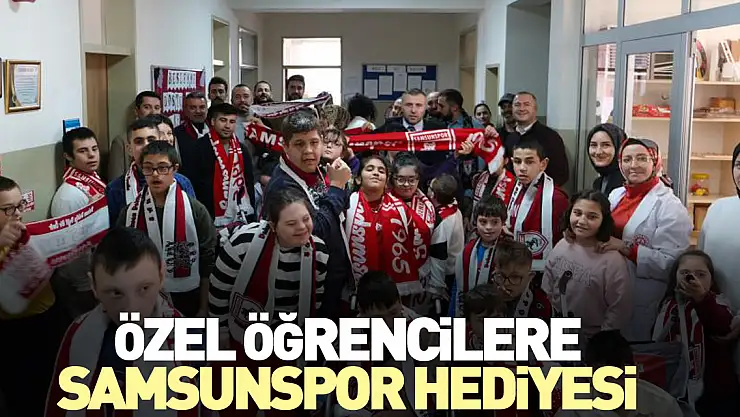 Özel öğrencilere Samsunspor hediyesi