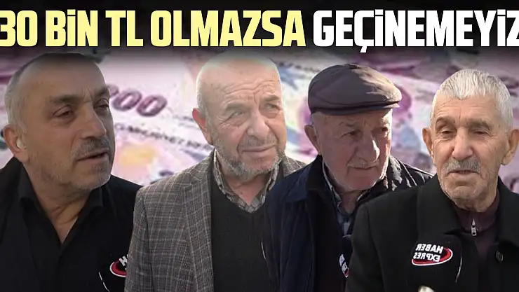 '30 Bin TL Olmazsa Geçinemeyiz!'