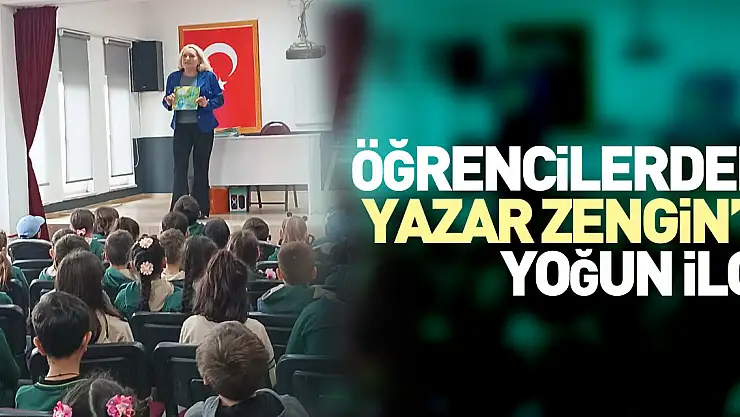 Öğrencilerden Yazar Zengin'e Yoğun İlgi