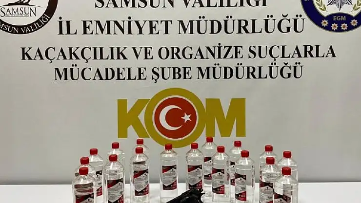 Samsun'da sahte içki operasyonu